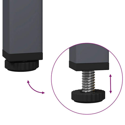 Credenza Antracite 35x39x73,5 cm in Acciaio Laminato a Freddo - homemem39