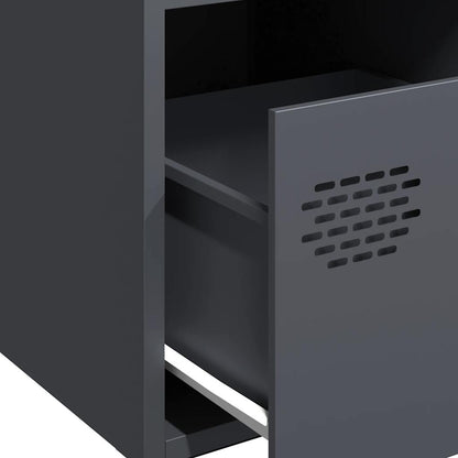 Credenza Antracite 35x39x73,5 cm in Acciaio Laminato a Freddo - homemem39