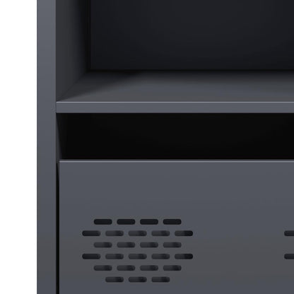 Credenza Antracite 35x39x73,5 cm in Acciaio Laminato a Freddo - homemem39