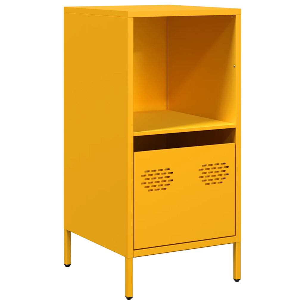 Credenza Giallo Senape 35x39x73,5 cm Acciaio Laminato a Freddo - homemem39