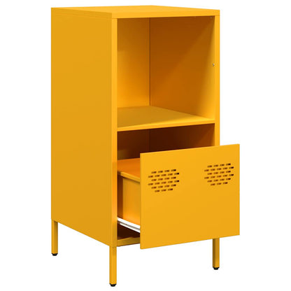 Credenza Giallo Senape 35x39x73,5 cm Acciaio Laminato a Freddo - homemem39