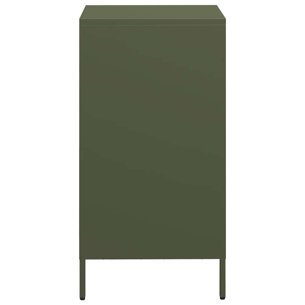 Credenza Verde Oliva 35x39x73,5 cm in Acciaio Laminato a Freddo - homemem39