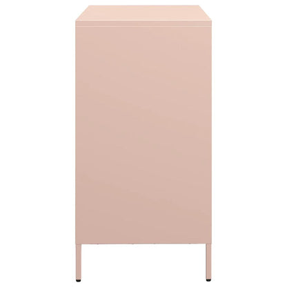 Credenza Rosa 68x39x73,5 cm in Acciaio Laminato a Freddo - homemem39