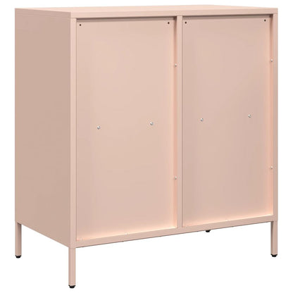 Credenza Rosa 68x39x73,5 cm in Acciaio Laminato a Freddo - homemem39