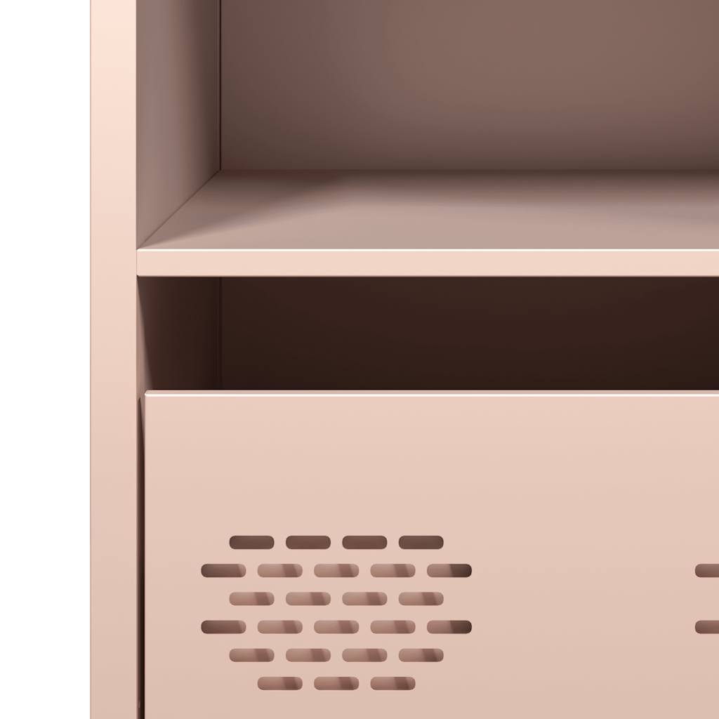 Credenza Rosa 68x39x73,5 cm in Acciaio Laminato a Freddo - homemem39