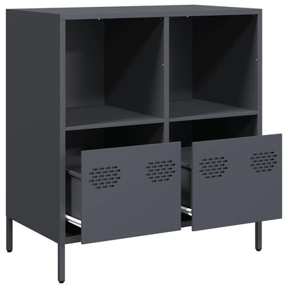 Credenza Antracite 68x39x73,5 cm in Acciaio Laminato a Freddo - homemem39