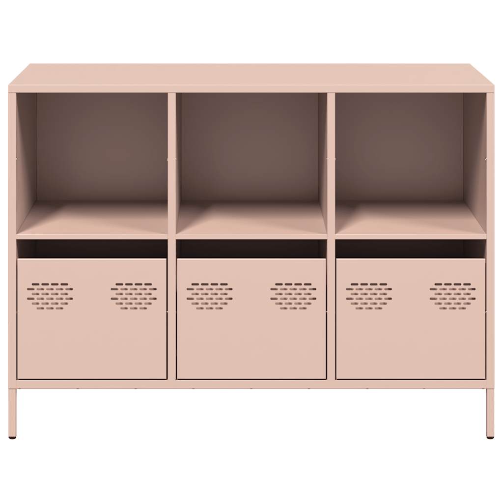 Credenza Rosa 101,5x39x73,5 cm in Acciaio Laminato a Freddo - homemem39
