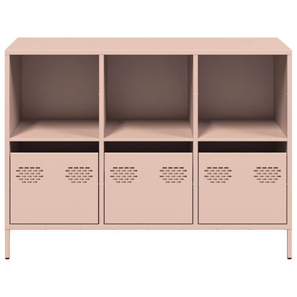 Credenza Rosa 101,5x39x73,5 cm in Acciaio Laminato a Freddo - homemem39
