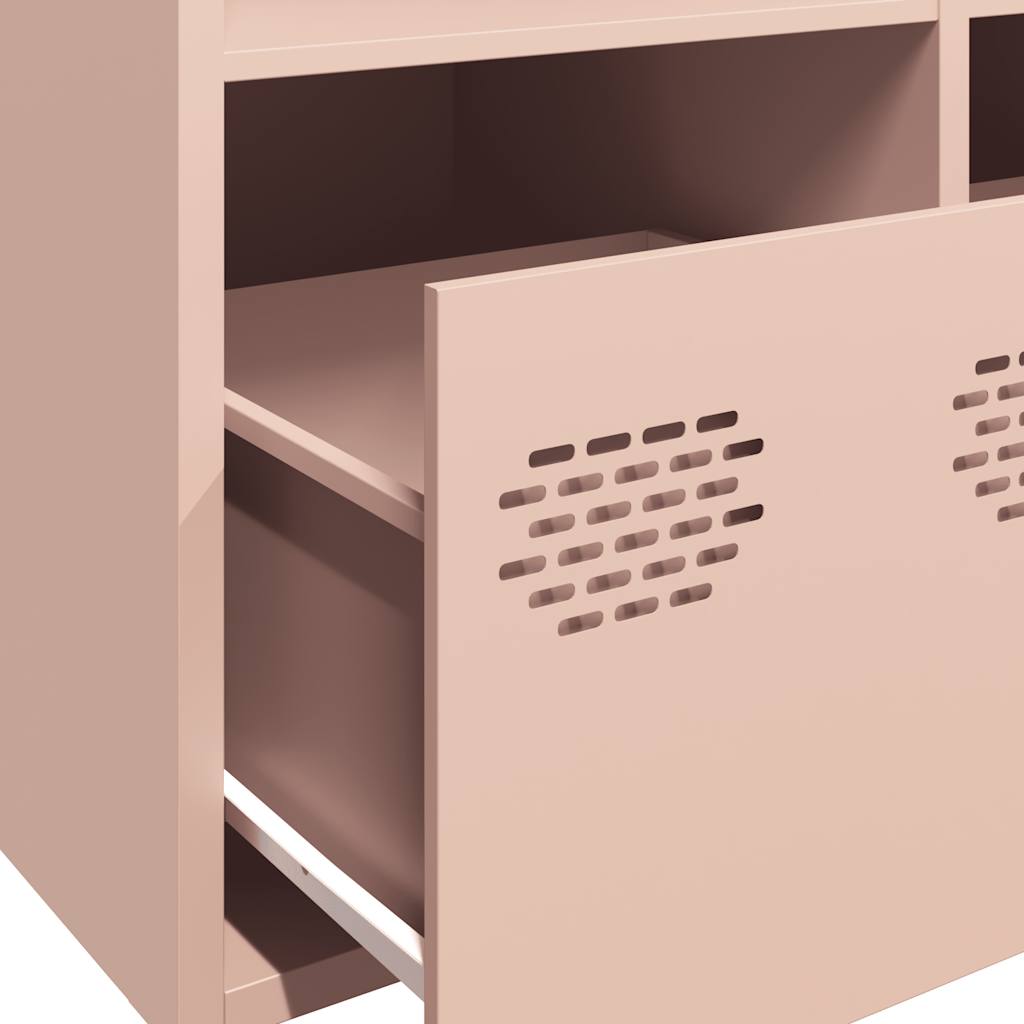 Credenza Rosa 101,5x39x73,5 cm in Acciaio Laminato a Freddo - homemem39