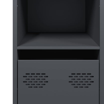 Credenza Antracite 101,5x39x73,5cm in Acciaio Laminato a Freddo - homemem39