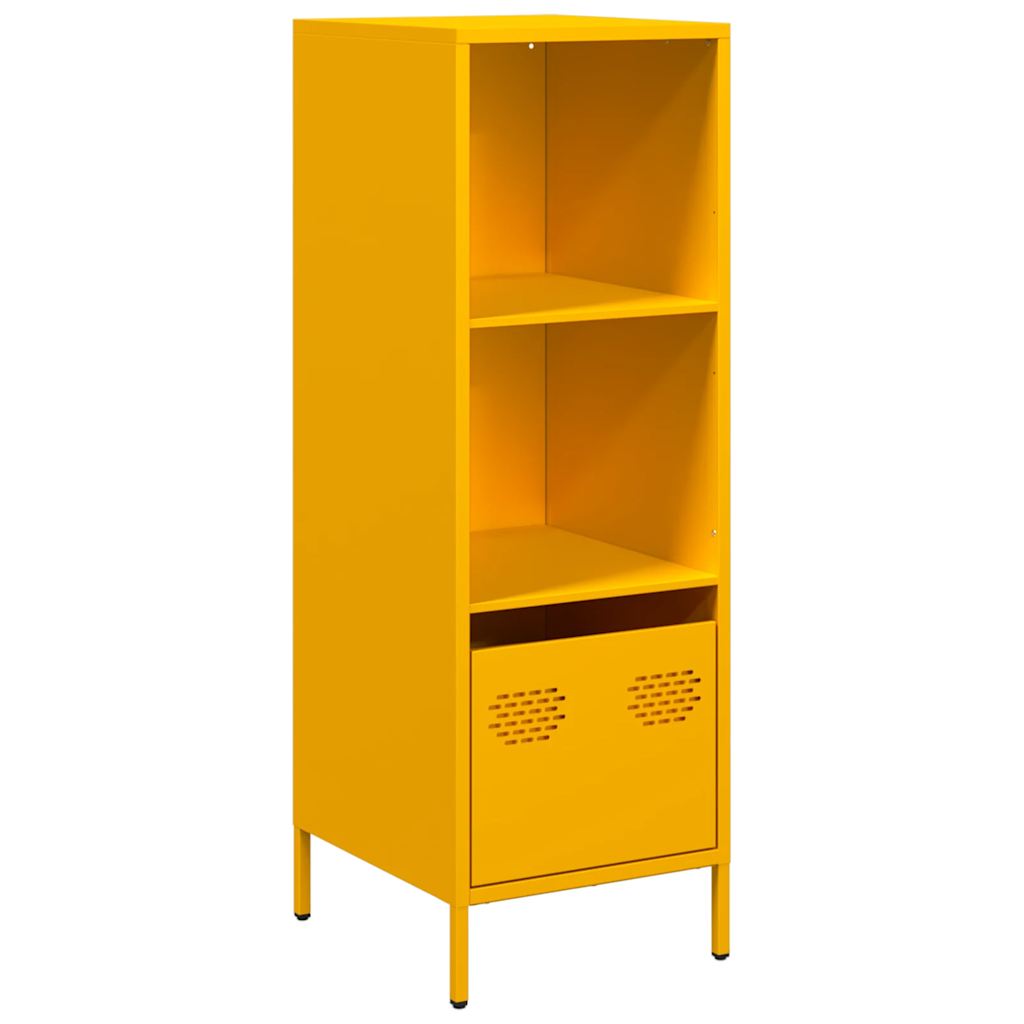 Credenza Giallo Senape 35x39x103,5 cm in Acciaio - homemem39