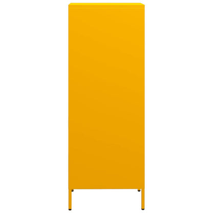 Credenza Giallo Senape 35x39x103,5 cm in Acciaio - homemem39