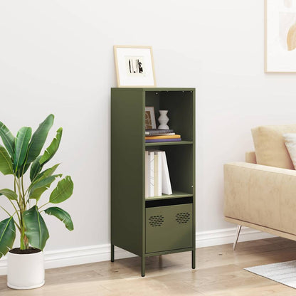 Credenza Verde Oliva 35x39x103,5 cm in Acciaio - homemem39