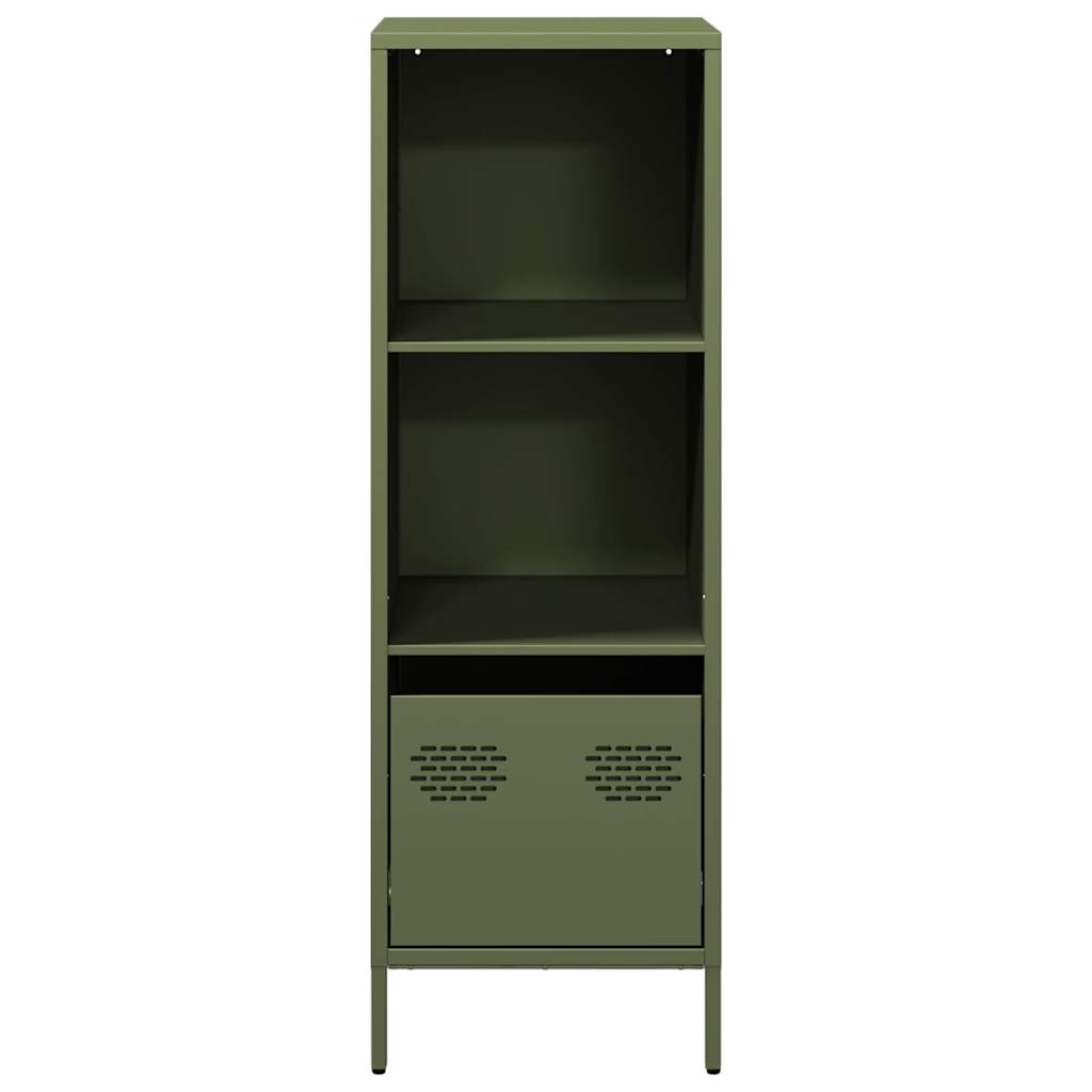 Credenza Verde Oliva 35x39x103,5 cm in Acciaio - homemem39