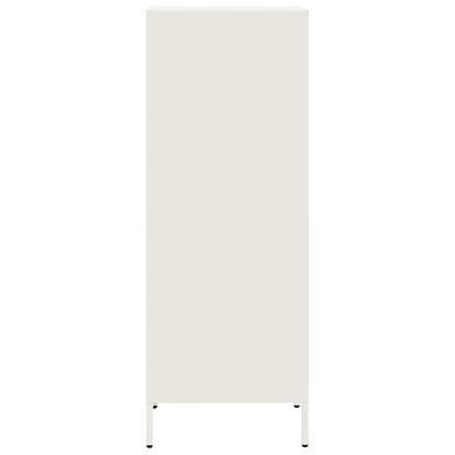 Credenza Bianca 35x39x103,5 cm in Acciaio - homemem39