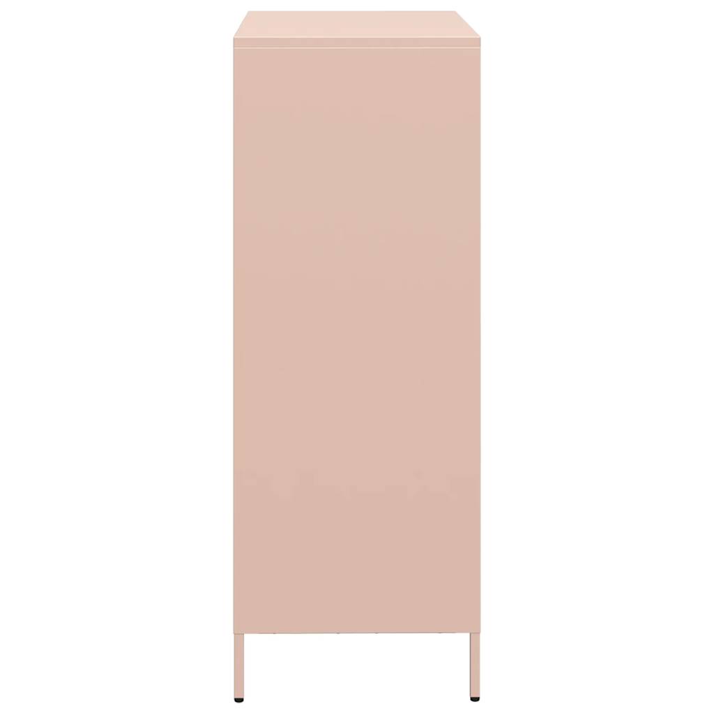 Credenza Rosa 68x39x103,5 cm in Acciaio - homemem39