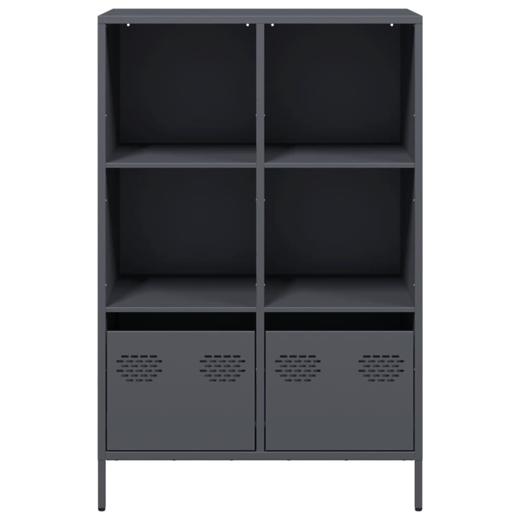 Credenza Antracite 68x39x103,5 cm Acciaio - homemem39