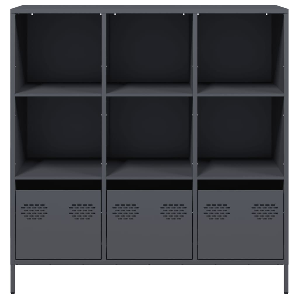 Credenza Antracite 101,5x39x103,5 cm Acciaio - homemem39