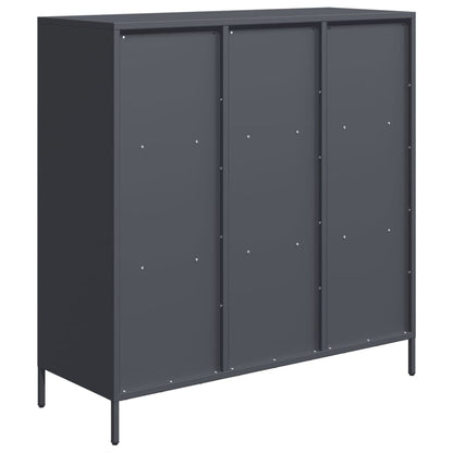 Credenza Antracite 101,5x39x103,5 cm Acciaio - homemem39