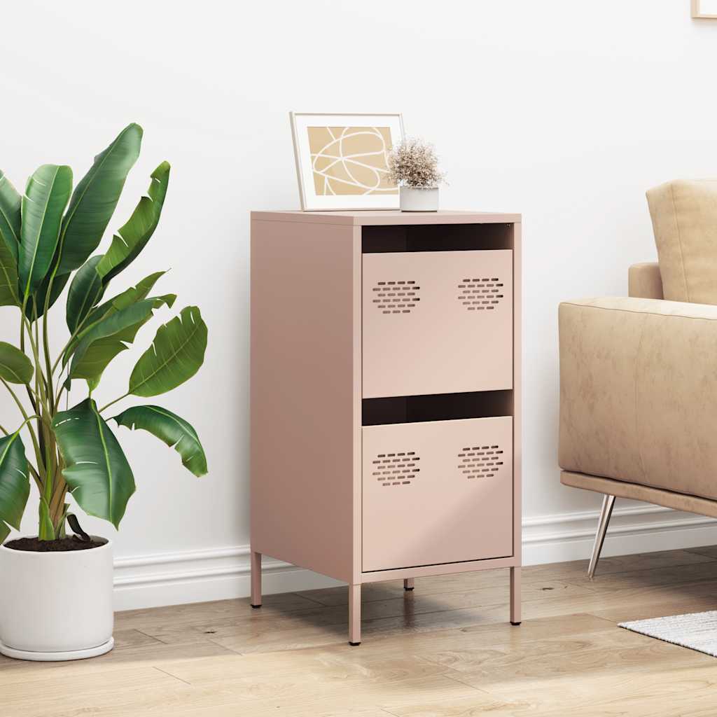 Credenza Rosa 35x39x73,5 cm in Acciaio Laminato a Freddo - homemem39