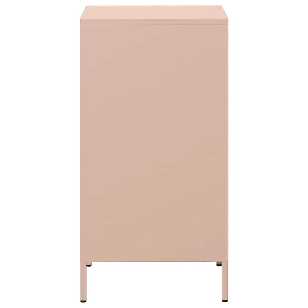 Credenza Rosa 35x39x73,5 cm in Acciaio Laminato a Freddo - homemem39
