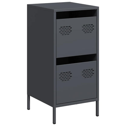 Credenza Antracite 35x39x73,5 cm in Acciaio Laminato a Freddo - homemem39