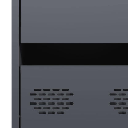 Credenza Antracite 35x39x73,5 cm in Acciaio Laminato a Freddo - homemem39