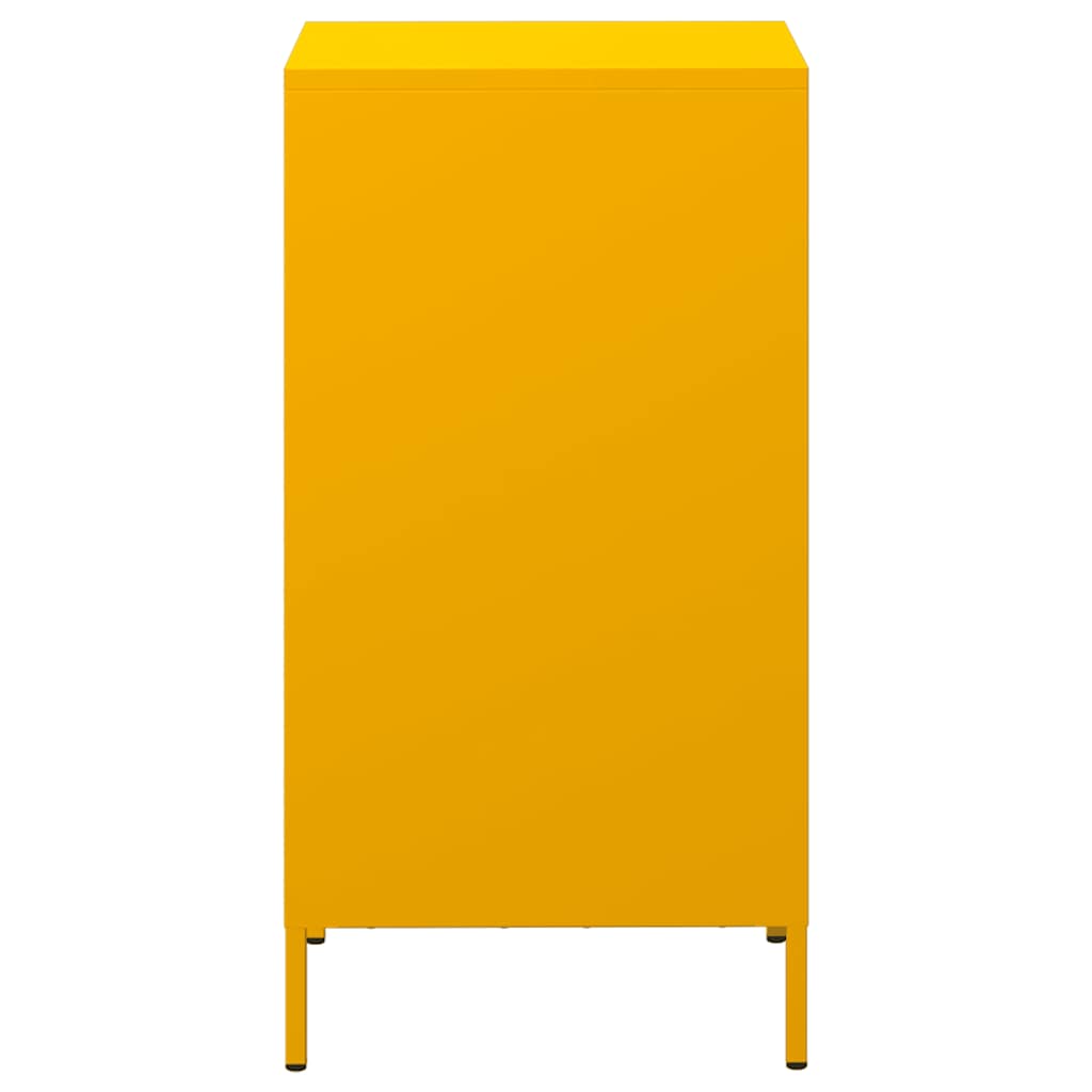 Credenza Giallo Senape 35x39x73,5 cm Acciaio Laminato a Freddo - homemem39
