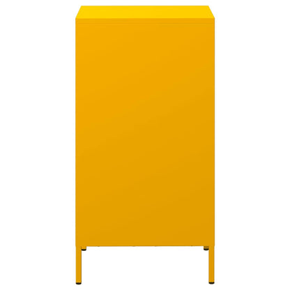 Credenza Giallo Senape 35x39x73,5 cm Acciaio Laminato a Freddo - homemem39