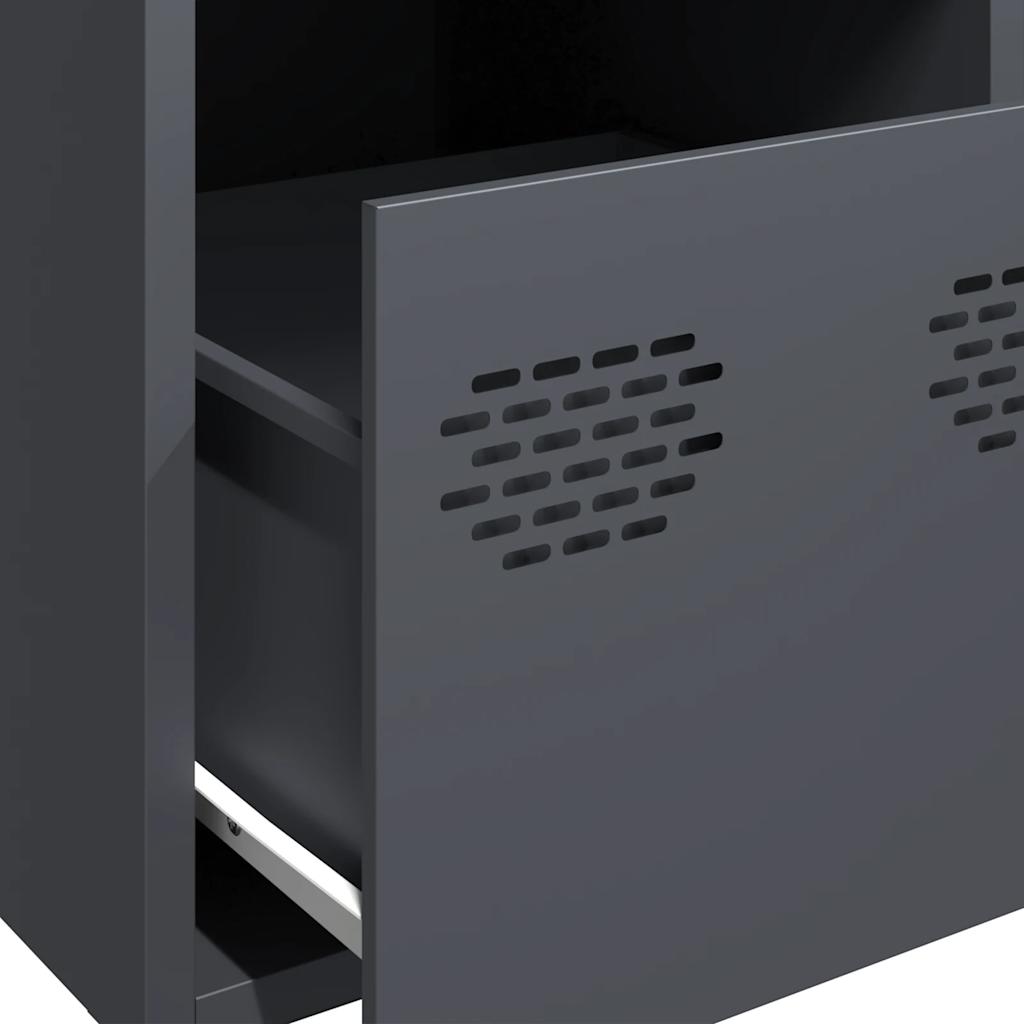 Credenza Antracite 39x35x103,5 cm Acciaio - homemem39