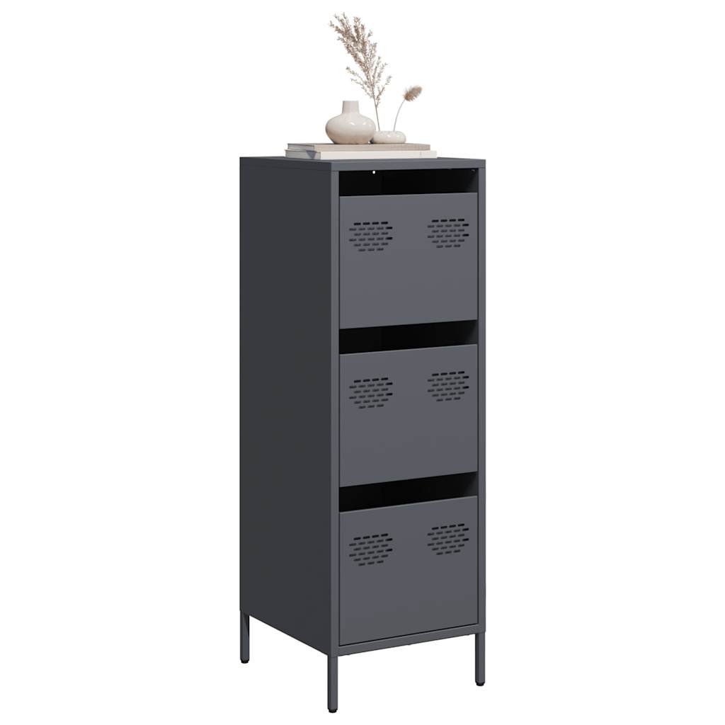 Credenza Antracite 39x35x103,5 cm Acciaio - homemem39
