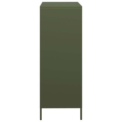 Credenza Verde Oliva 39x35x103,5 cm in Acciaio - homemem39