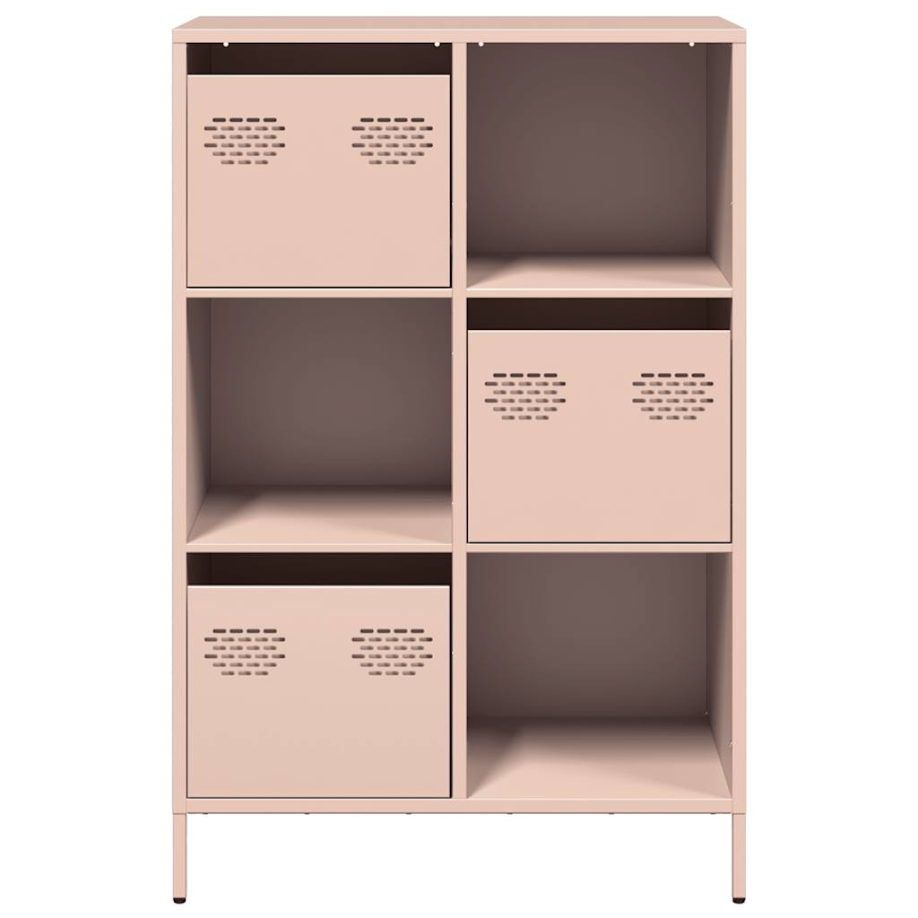 Credenza Rosa 68x39x103,5 cm in Acciaio - homemem39