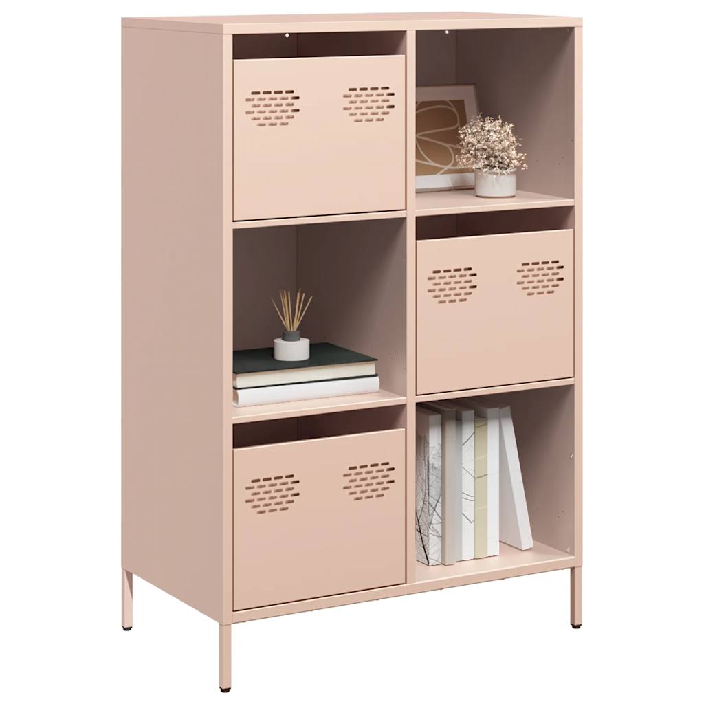 Credenza Rosa 68x39x103,5 cm in Acciaio - homemem39