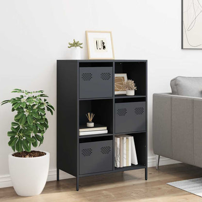 Credenza Antracite 68x39x103,5 cm Acciaio - homemem39