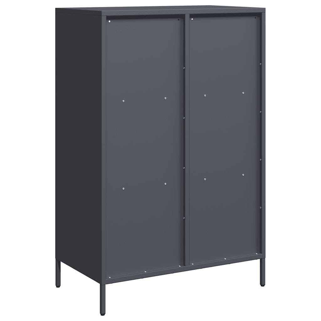 Credenza Antracite 68x39x103,5 cm Acciaio - homemem39