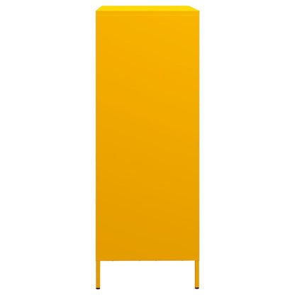 Credenza Giallo Senape 68x39x103,5 cm in Acciaio - homemem39