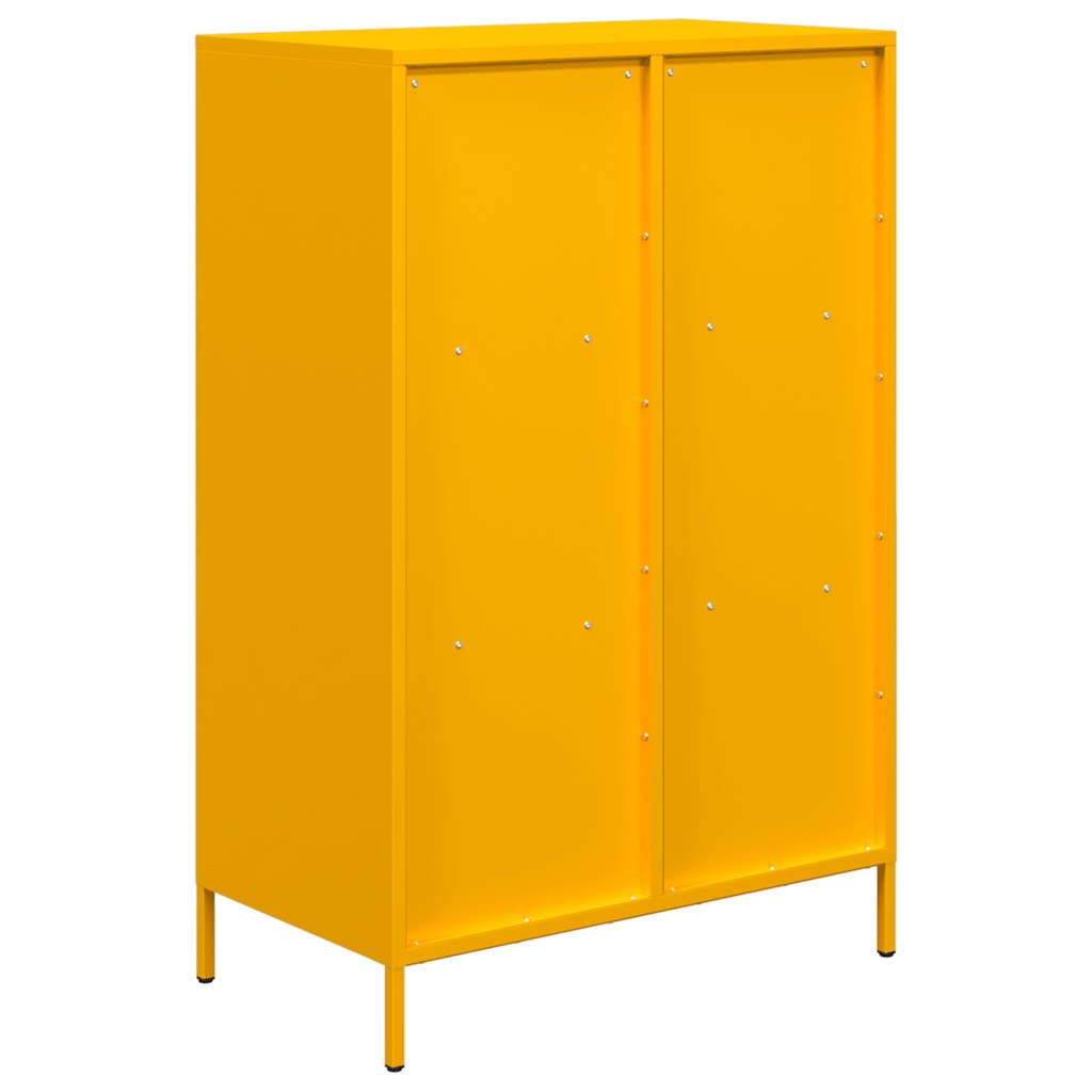 Credenza Giallo Senape 68x39x103,5 cm in Acciaio - homemem39