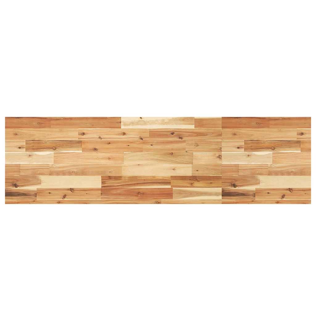 Ripiano a Parete per Lavabo in Acciaio e Massello di Acacia | homemem39