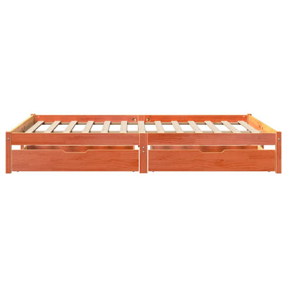 Letto senza Materasso Marrone Cera 120x190 cm in Legno di Pino | homemem39