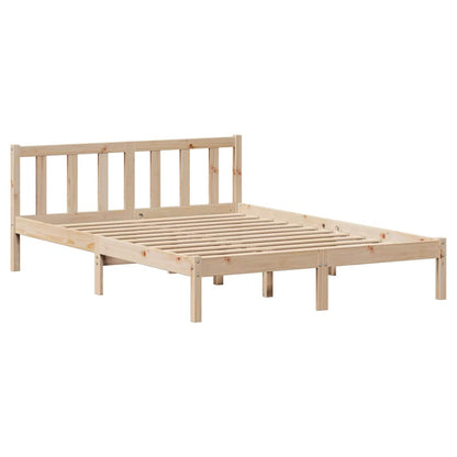 Letto senza Materasso 120x200 cm in Legno Massello di Pino