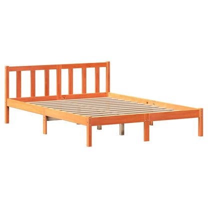 Letto senza Materasso Marrone Cera 120x200 cm in Legno di Pino