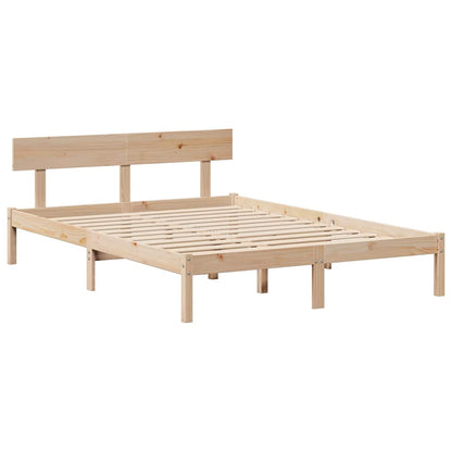 Letto senza Materasso 140x190 cm in Legno Massello di Pino