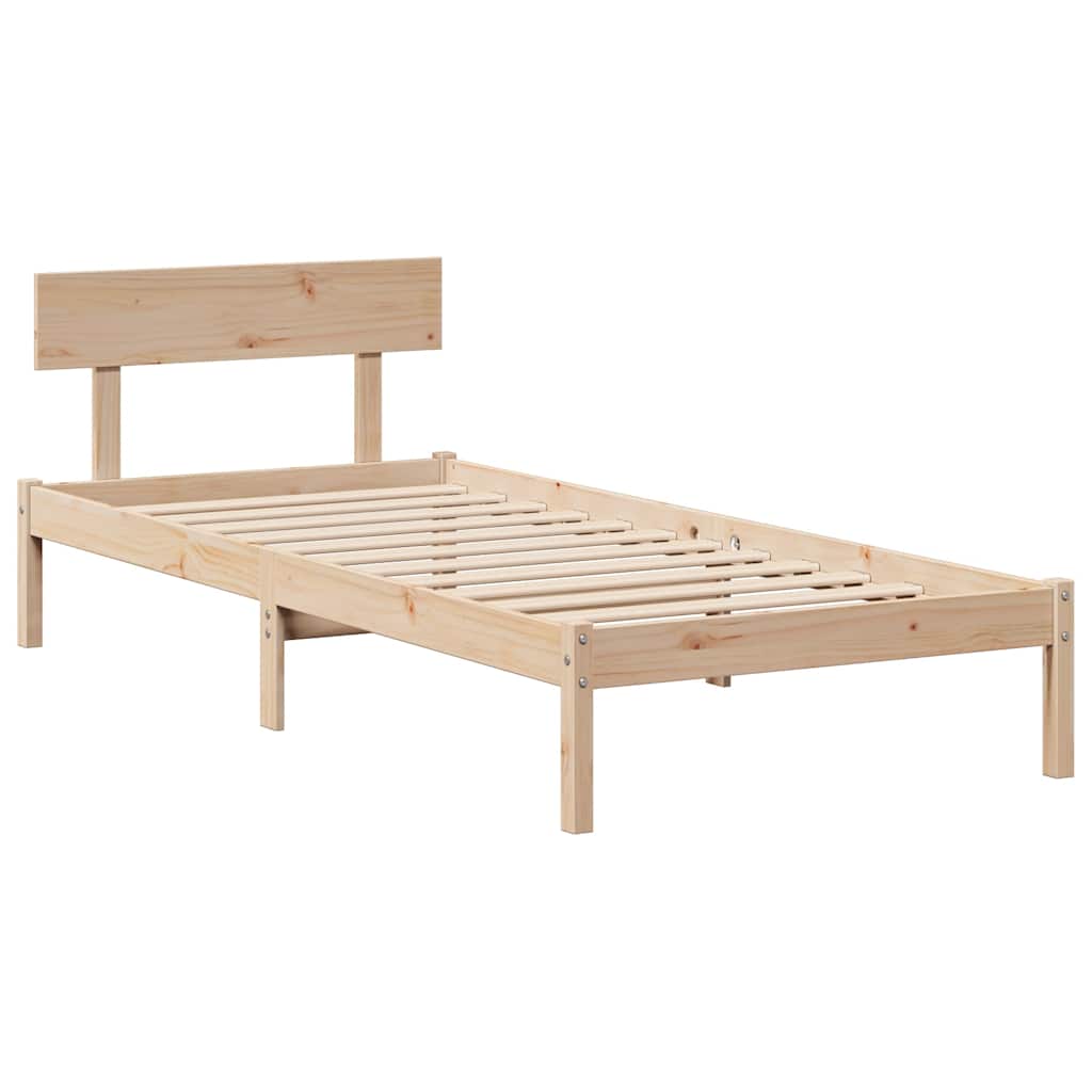 Letto senza Materasso 90x200 cm in Legno Massello di Pino