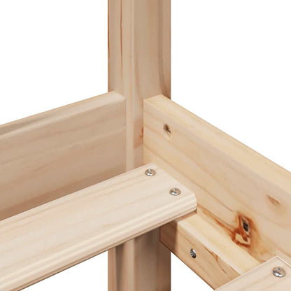 Letto senza Materasso 140x200 cm in Legno Massello di Pino