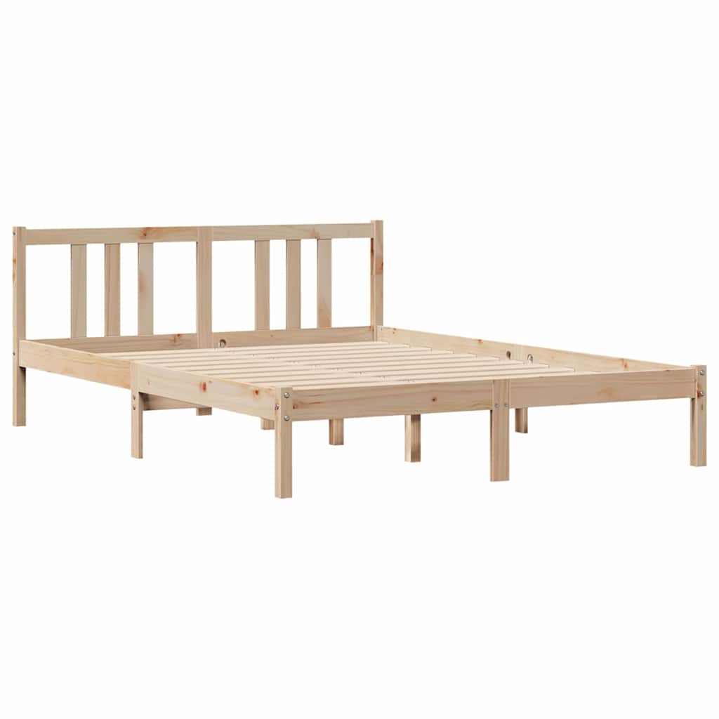 Letto senza Materasso 120x200 cm in Legno Massello di Pino