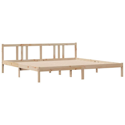 Letto senza Materasso 200x200 cm in Legno Massello di Pino