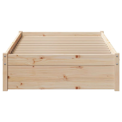Letto senza Materasso 75x190 cm in Legno Massello Pino | homemem39