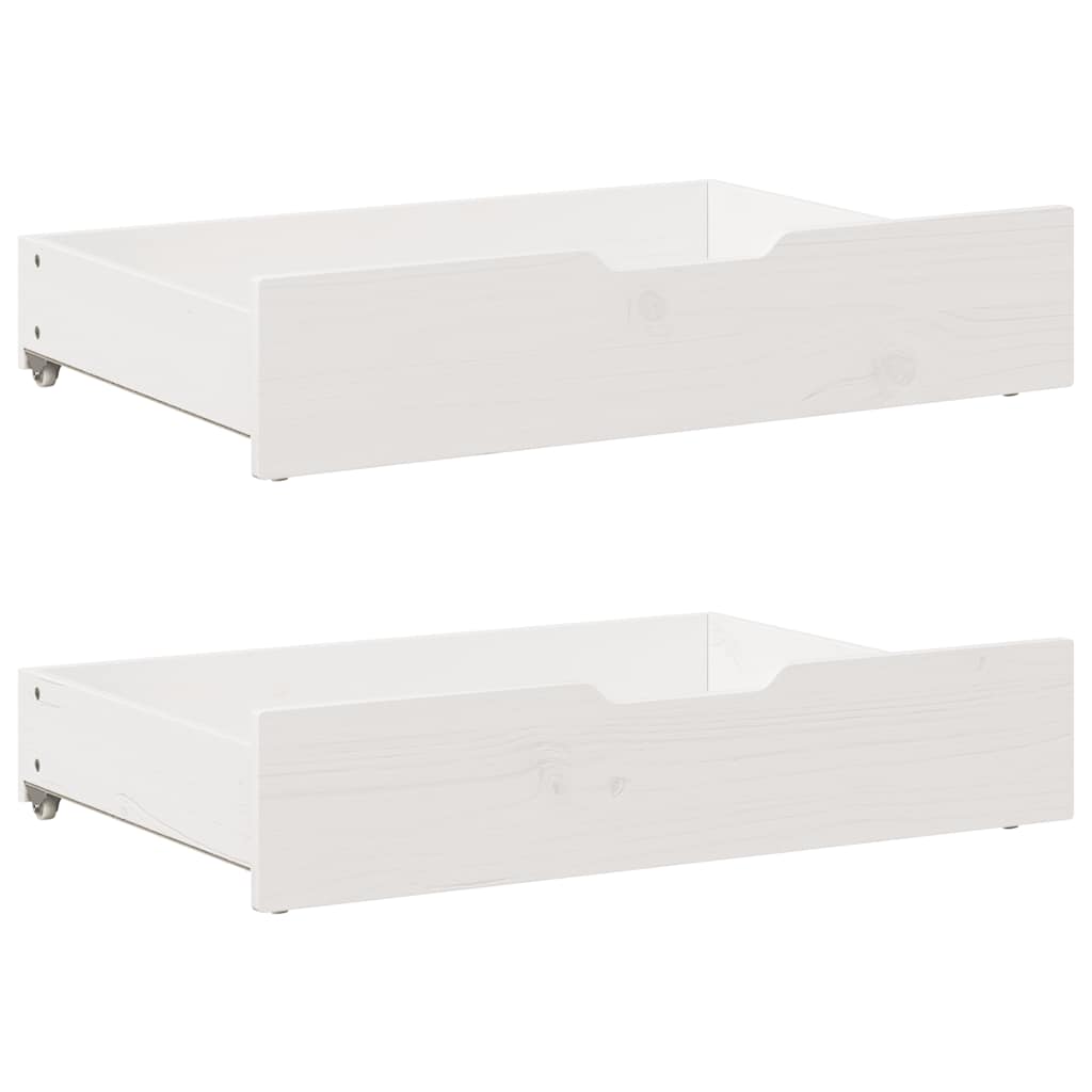 Letto senza Materasso Bianco 120x200 cm Legno Massello di Pino | homemem39