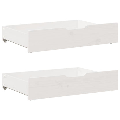 Letto senza Materasso Bianco 120x200 cm Legno Massello di Pino | homemem39